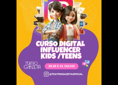 Curso Digital Influencer Kids/Teens - Foco em Comunicao e Oratria