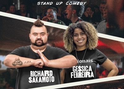 Richard Sakamoto e Gessica Ferreira