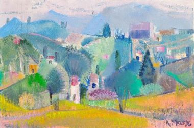 Antonio Augusto Marx - Vista Morumby - 40x60 - leo sobre tela - 1986